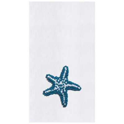 C&F Home Starfish Flour Sack French Knot Cotton Kitchen Towel