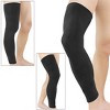 Unique Bargains Sport Elastic Leg Knee Long Sleeve Support Protector Brace Guard Black XL Size - 2 of 4