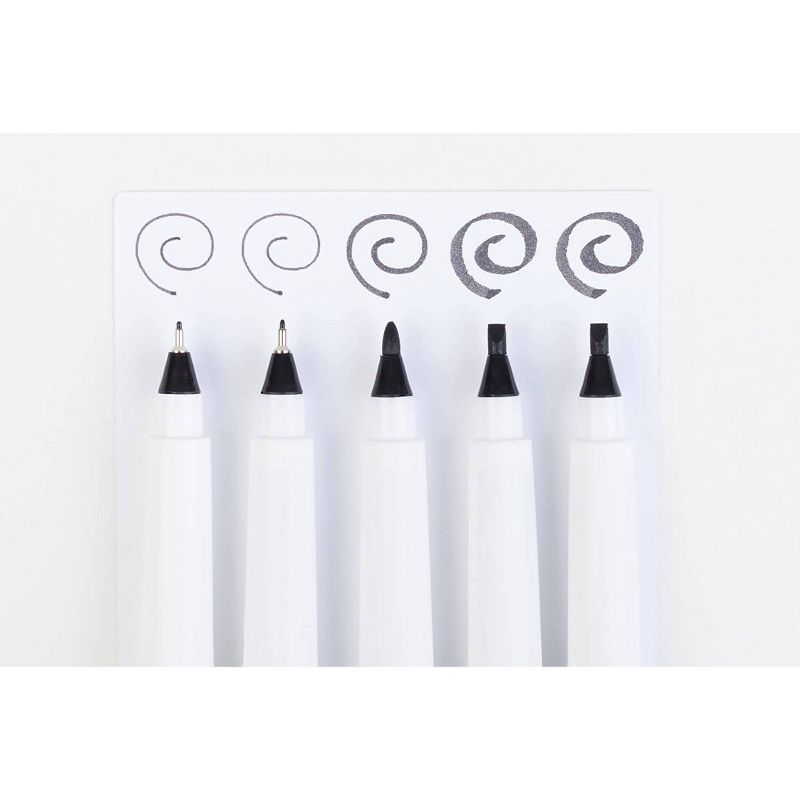 Cricut 5pc Black Calligraphy Variety Pen Set, 3 of 6