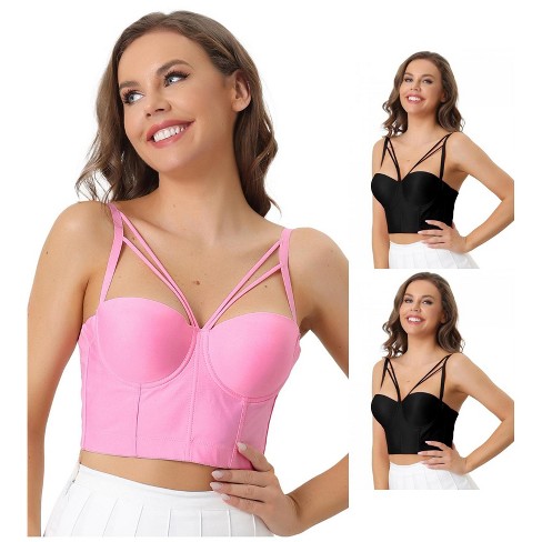 Avia Women's Split Racerback Bra Adjustable Straps Scoop Neck
