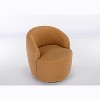 CAVINAS Swivel Accent Chair, Teddy Fabric Living Room Chair with Metal Ring, Barrel Club Chair for Bedroom, Living Room, Office - 3 of 4