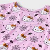 Toddler Girls' 2pc Hello Kitty Long Sleeve Halloween Viscose Snug Fit Pajama Set - Light Pink - 3 of 4