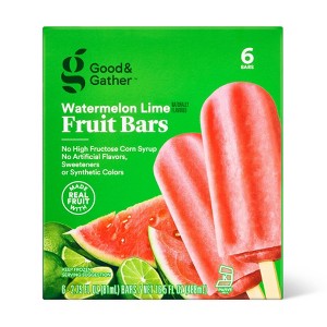 Watermelon Lime Frozen Fruit Bar - 16.5 fl oz/6ct - Good & Gather™ - 1 of 2