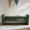Donna Modern Chenille Fabric Upholstered Bench|ARTFUL LIVING DESIGN - 3 of 4
