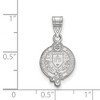 Black Bow Jewelry Sterling Silver Fordham Rams NCAA Medium Pendant - 2 of 3