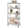 Whitmor Supreme 5 Tier Cart Silver: Portable Storage & Organization, Compatible with 13" Cube System, Decorative Bins - image 2 of 4