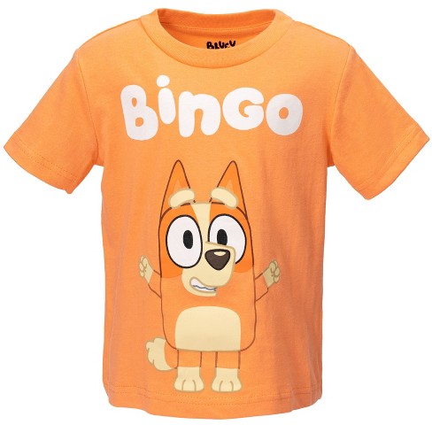 Bluey Bingo Toddler Boys 3 Pack T-Shirts Toddler to Big Kid
