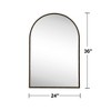 Dovelina Arch Iron Decorative Wall Mirror Hanging Mirror (Set of 2) - image 3 of 4