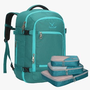 Hynes Eagle Classic Route 40L Carry On Backpack x PackPal Cube Set-Teal Green - 1 of 4
