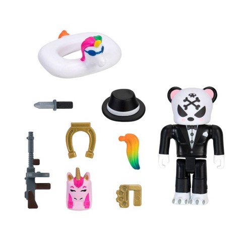 Roblox Avatar Shop Series Collection Rare Complicated Unicorn Gangster Panda Figure Pack Includes Exclusive Virtual Item Target - roblox gangstar