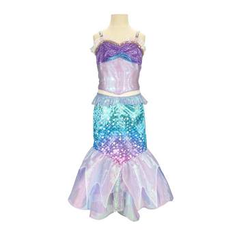 Kids Girls Encanto Mirabel Cosplay Costume Dress Ruffle Party Fancy Dress  4-12 Years