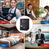Steel Drop Safe Box, Electronic Cash Drop Box, Digital Safety Deposit Box with Keypad, Emergency Key, Fireproof Floor Safe Box Safes - 2 of 4