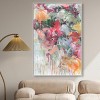 Art Remedy Doll Memories - Secret Green Floral Colorful Pastel Abstracts Framed - 2 of 4