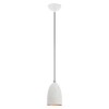 Livex Lighting Arlington 1 - Light Pendant in  White/Brushed Nickel - 4 of 4