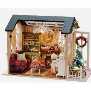 Wizardi Miniature Roombox Kit - Hut Dollhouse Kit : Target