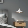 Livex Lighting Metal Shade 1 - Light Chandelier in  White - 2 of 4
