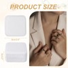 Unique Bargains Velvet Ring Organizing Display Mini 3 Slot Jewelry Storage Box - 2 of 4
