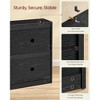 3-Door Flip Shoe Storage Cabinet with Adjustable Shelves, Holds 16-28 Pairs, Space-Saving Organizer, 9.4x41.5x32.6 Inches - 4 of 4