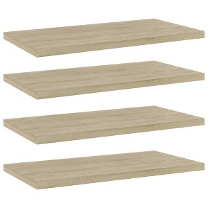 VidaXL Bookshelf Boards 4 pcs Sonoma Oak 15.7 in.x7.9 in.x0.6 in. Engineered Wood - 1 of 4