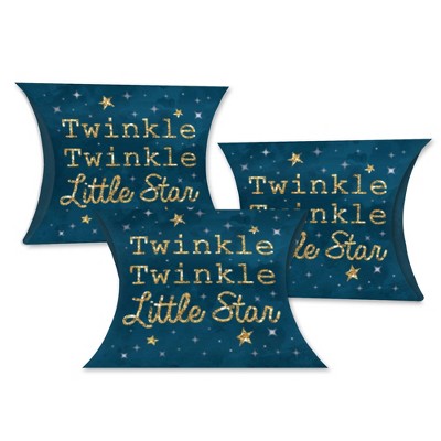 Big Dot of Happiness Twinkle Twinkle Little Star - Favor Gift Boxes - Baby Shower or Birthday Party Petite Pillow Boxes - Set of 20