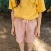 Kids' Organic Pull-on Shorts Orange Chambray - Jackalo - 3 of 4