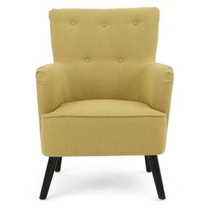 Kolin Upholstered Chair - Green Yellow - Christopher Knight Home