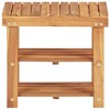 vidaXL Shoe Rack 19.6 in.x12.5 in.x17.7 in. Solid Acacia Wood - 2 of 4