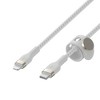 Belkin Boostcharge Pro Flex Usb-c Lightning Connector 10' Cable + Strap -  Chardonnay : Target