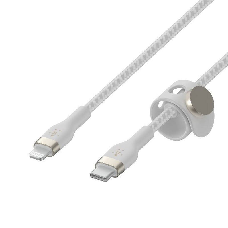 Belkin BoostCharge Pro Flex USB-C Lightning Connector Cable + Strap, 4 of 10