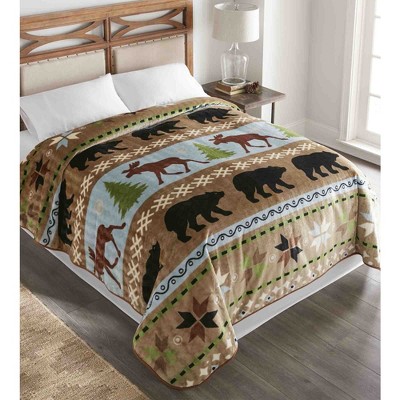 Shavel Home Products Chelsea Patchwork 90-in x 90-in Blanket in the Blankets  & Throws department at