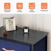 Pellebant Vertical Dresser for Bedroom 6 drawer Storage Tower Steel Frame Wood Top Easy Pull Non-woven Fabrics Drawer - 3 of 4