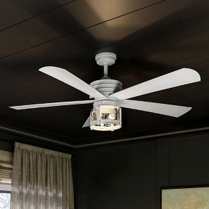 Urban Ambiance Luxury Coastal  Ceiling Fan 20.755''H x 56''W,  Matte White Finish,  Cairns Collection, UHP9300 - 1 of 4