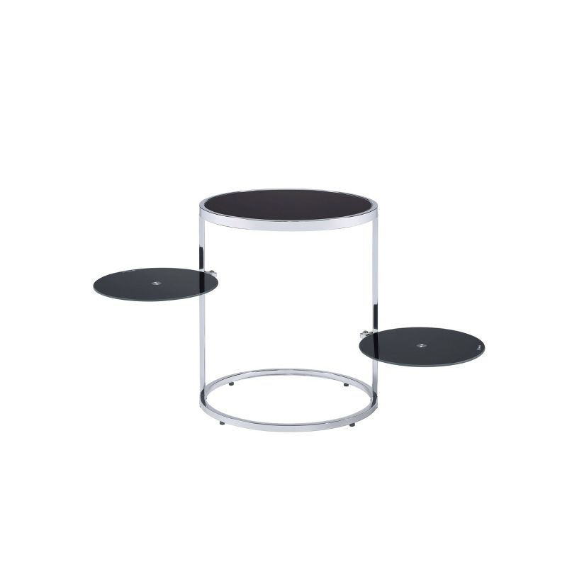 Lynch Side Table Black/Chrome - Acme Furniture, 4 of 7