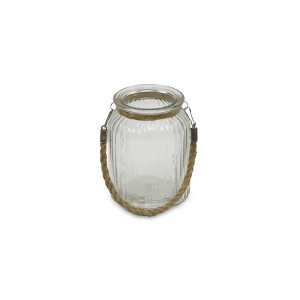 Cheung's Golena Ribbed Round Jar with Rope Wrapped Neck - 1 of 4