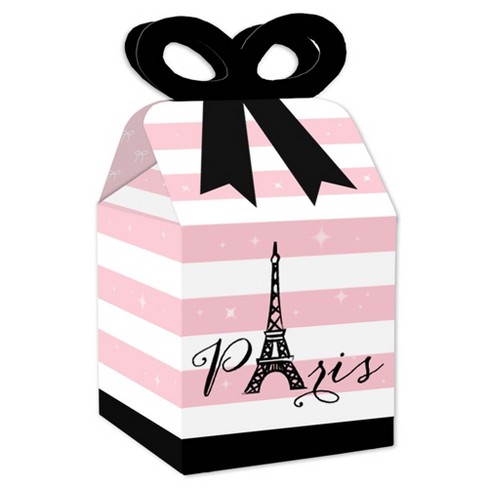 Big Dot Of Happiness Paris, Ooh La La - Square Favor Gift Boxes - Paris ...