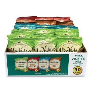 Miss Vickie's Kettle Cooked Chips Variety Mix, Four Assorted Flavors - Case of 30 - 1.38 oz - 1 of 1