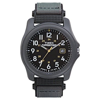 Men's Timex Camper Watch With Strap And Resin Case - Gray T425719j : Target