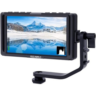 FEELWORLD F5 5 Inch DSLR On Camera Field Monitor Small Full HD 1920 x 1080 IPS Video Peaking Focus Assist with 4K
