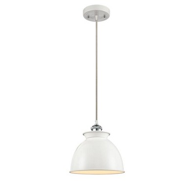 Adirondack - 1 Light Cord Hung Mini Pendant In Industrial Style-10 Inches Tall and 8.13 Inches Wide