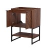 JONATHAN Y Juhl Chevron-Front Modern Minimalist 2-Shelf Bath Vanity Cabinet Only (Sink Basin Not Included) - 4 of 4