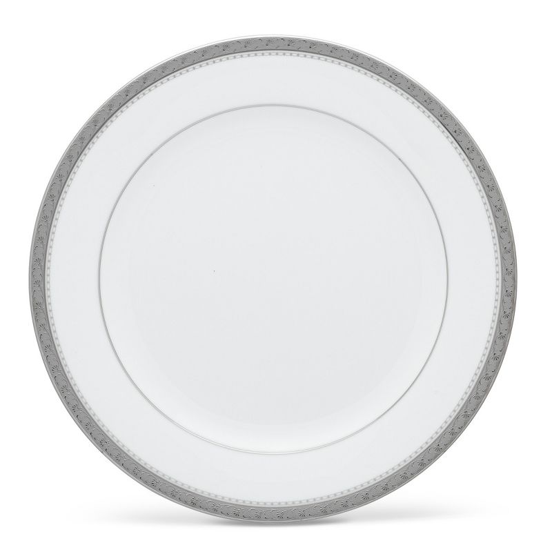 Noritake Charlotta Platinum Set of 4 Salad Plates, 2 of 10