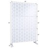 PAGED Outdoor Privacy Screen, Metal Patio Privacy Screen Outdoor, Outdoor Privacy Screen Freestanding for Deck Balcony Patio Lawn Garden - 2 of 4