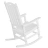 Lyngins Outdoor Rocking Chair with Slat Backrest,Glider Rocking Chair with Wide Armrest,Polyester Accent Chair for Living Room,Garden - 4 of 4