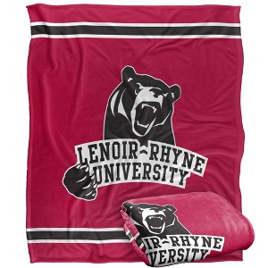 Lenoir Rhyne University Primary Logo Silky Touch Blanket White 50x60 - 1 of 4