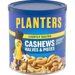 Planters Lightly Salted Halves And Pieces Cashews - 14oz