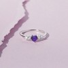 Girl's Heart Solitaire Sterling Silver Ring - In Season Jewelry - 4 of 4