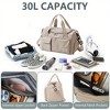 Luupatchy Carry On Weekender Backpack With Shoe Compartment, For Travel, Gym，Fishing, Travel Duffle Bag For Women, Men - 4 of 4