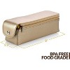 MEDca Large Weekly Pill Organizer – Gold Leather 7-Day Pill Planner with 4 Times/Day Daily Compartments for Travel - 4 of 4