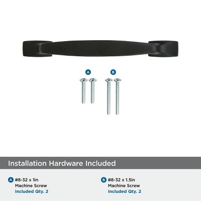 Highland Ridge 3-3/4" Black Bronze Cabinet Pull