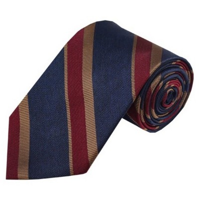 Men's Stripe 3.25 Inch Wide And 58 Inch Long Woven Neckties
